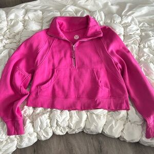 Lulu Lemon Scuba Oversized Funnel neck half zip